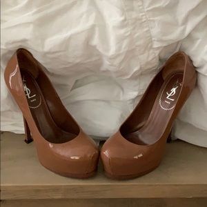 YSL nude heels